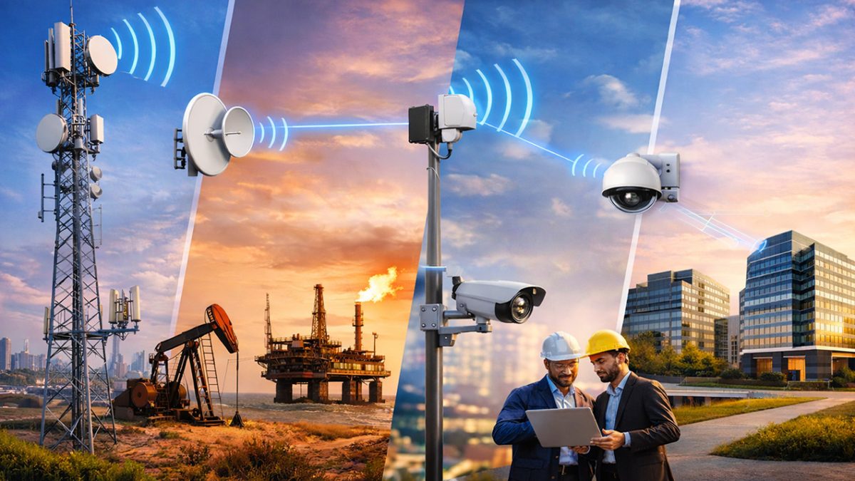 کاربرد لینک وایرلس در صنایع مختلف | راهنمای جامع ISP، نفت و گاز و سازمان‌ها