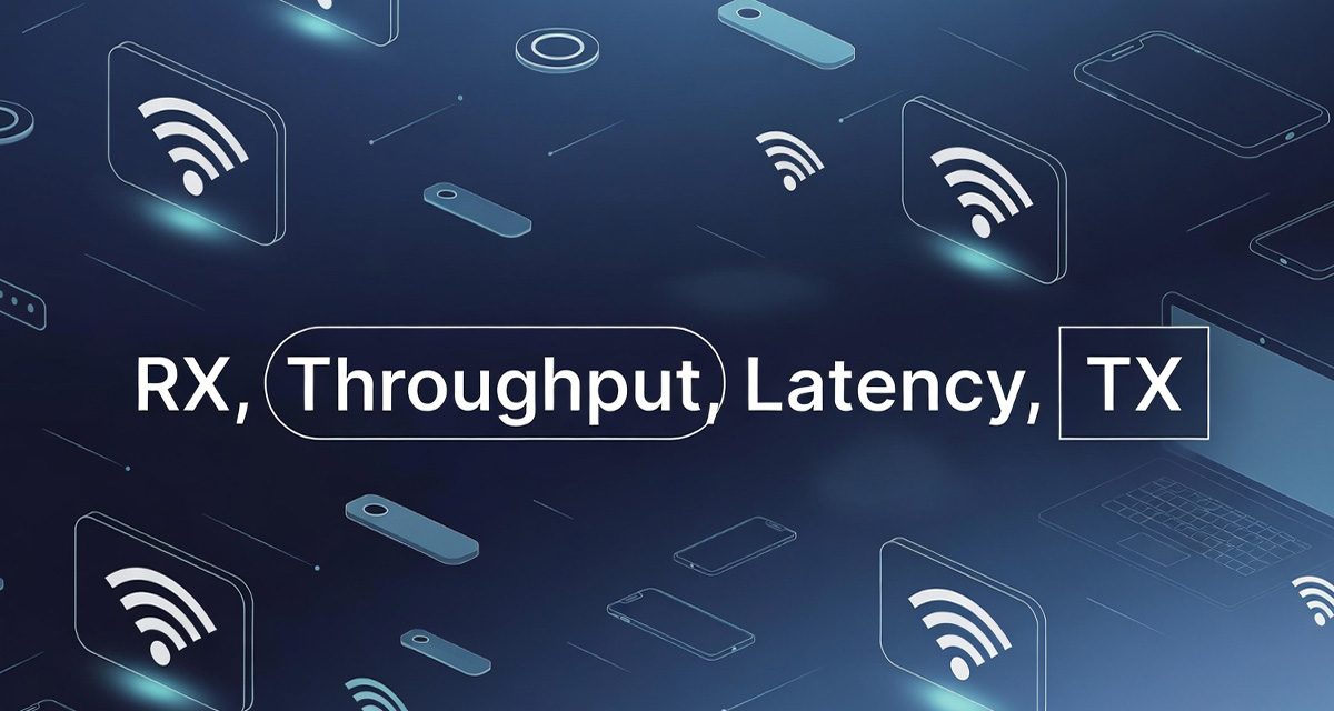 آشنایی با اصطلاحات شبکه وایرلس (RX، TX، Throughput و Latency)