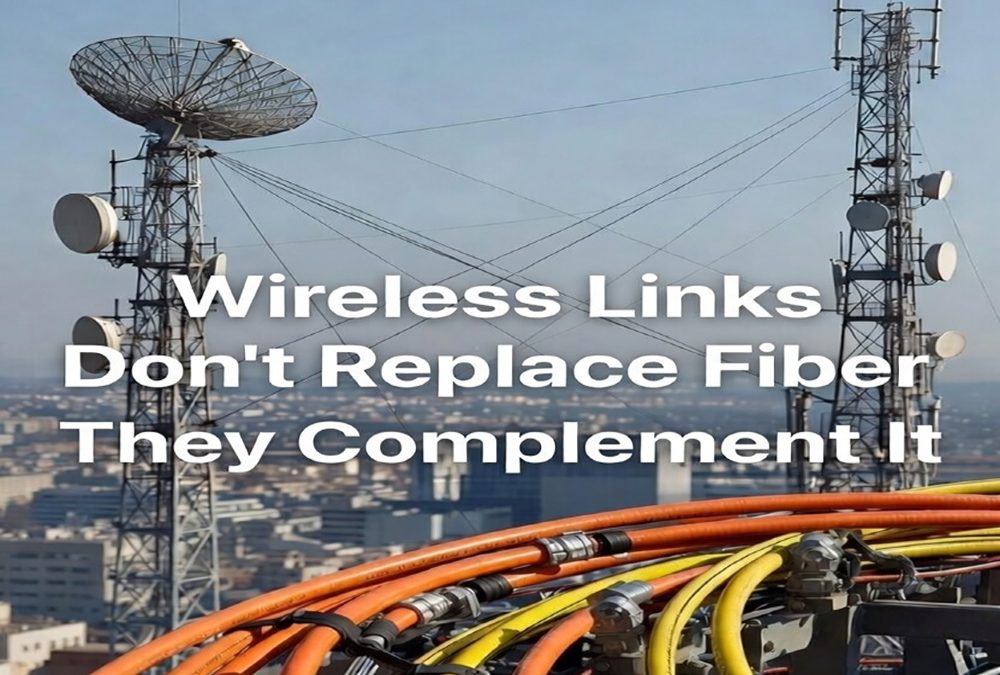 چرا لینک وایرلس جایگزین فیبر نوری نمی‌شود ولی مکمل خوبی است؟